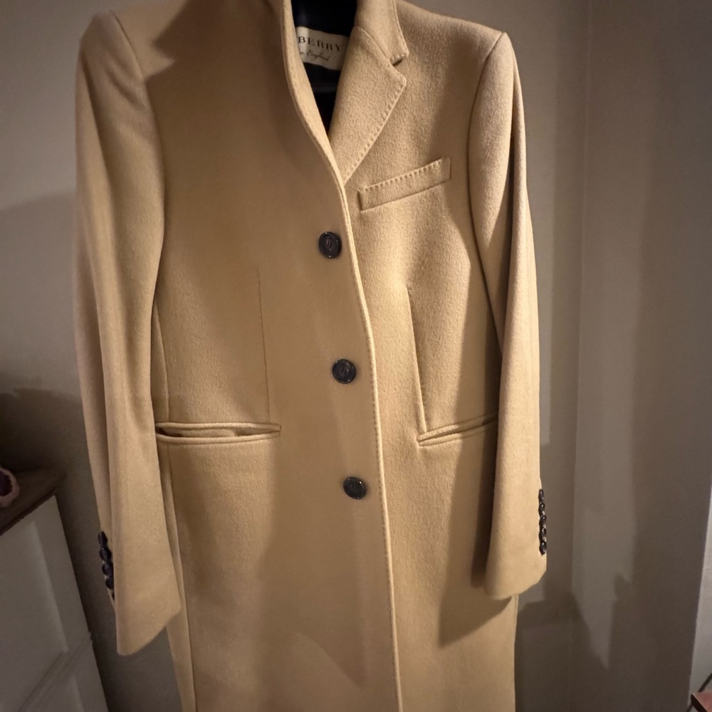 Men's Burberry Cashmere Beige Coat
